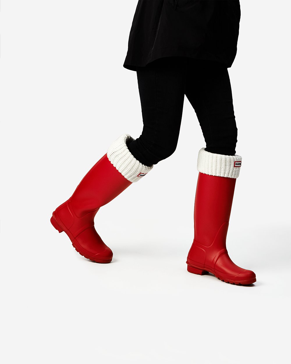 Botas de Lluvia Altas Hunter Mujer - Original - Rojos - MFOYWBI-62